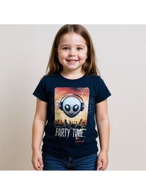 EMOJI the Iconic Brand branded t-shirt mesh upper back cap sleeves size 4-5 year